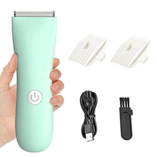 MAYCREATE® Baby Hair Clipper Electric Silent Hair Trimmer for Toddler Kids Children USB Rechargeable Quiet Kid Hair Clipper IPX7 Waterproof Haircut Kit with 2 Guide Combs