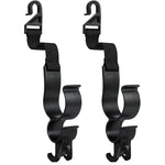 STHIRA® 2Pcs Car Organizer Hook Adjustable Car Hook for Headrest Car Trunk Organizer Hanging Hook for Headrest Triple Hook Design Car Organizer Hook for Headrest Car Interior Organizer Hook