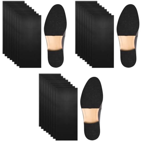 MAYCREATE® 24PCS Non Slip Rubber Shoe Sole for Men Women Self Adhesive Cover Protectors Cuttable Grips Anti Repair Patch for Leather Shoes High Heels