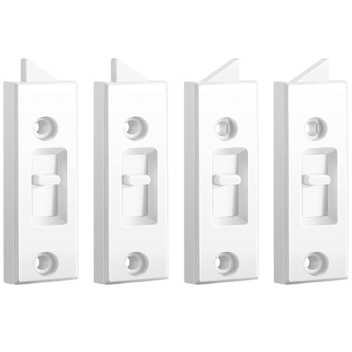 Serplex® Window Latch Locks Window Parts and Hardware Tilt Latch Plastic Construction, Spring Loaded, 2 Inch Hole Center Spacing Sliding Lock Replacement, 4 Pieces