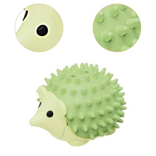 ZIBUYU® BrandName Multi-Functional Interactive Hedgehog Cat Scratcher Toy with Replaceable Catnip Ball, Self-Grooming & Licking, Dust & Moisture Resistant, Wall/Floor Stick, Green, for Indoor Cats