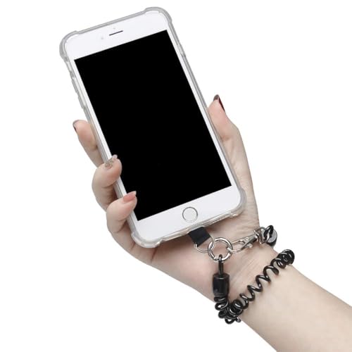 Zeitel® Phone Lanyard Tether with Patch Universal Stretchy Straps and Case Anchor for Anti-Drop Outdoor Skiing Hiking Cycling Climbing Compatible Pixel Most Smartphones iPhone Samsung 2PCS