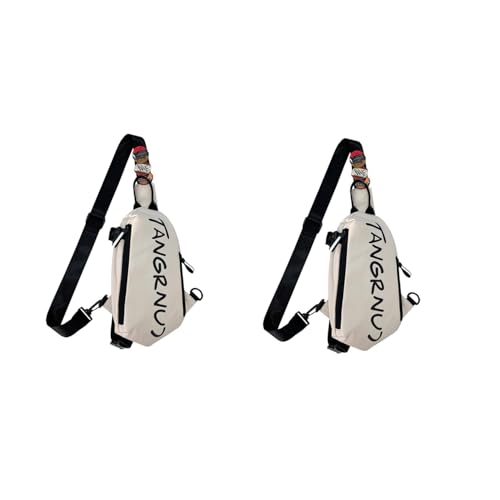 GUSTAVE® Crossbody Bag for Men Women with 6PCS Badges Waterproof Sling Large Shoulder Adjustable Strap Commuting Travel Outdoor Activities Cycling
