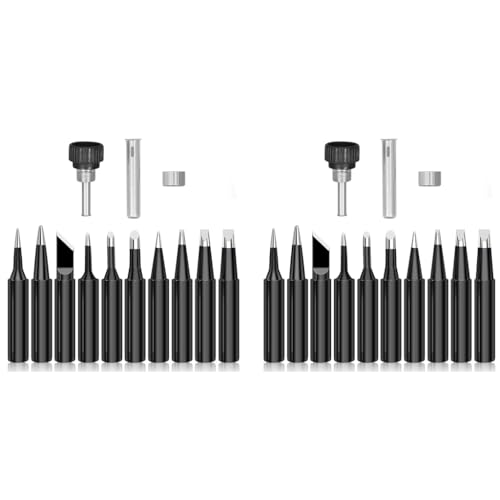 Serplex® Soldering Iron Tips Kit 20PCS Assorted for Hakko 900M 936 60W 80W Welding Head Replacement Accessories Tip