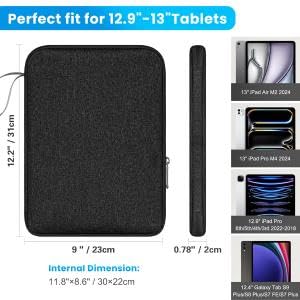 ZORBES Tablet Travel Bag for 12.9 in iPad with Waterproof Zipper and Utility Mesh Pocket