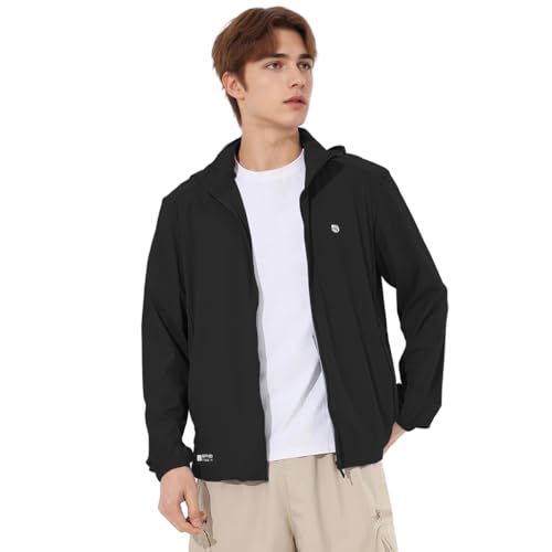Venzina® Sunscreen Jacket ICE Pro – UPF 150+ Cooling Athletic Jacket for Men | Cool Rush Pro Tech, Breathable, Sweat-Wicking, Anti-Microbial, Lightweight Sun Hoodie for Outdoor Sports