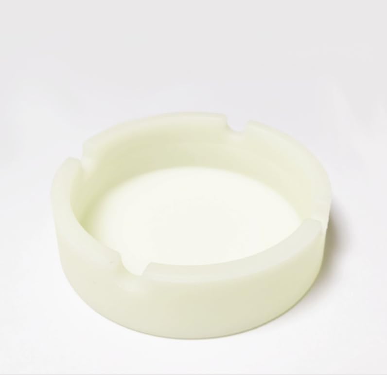 ZIBUYU Glow in the Dark Silicone Ashtray for Indoor and Outdoor Use | Heat Resistant and Easy to Clean