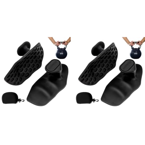 Proberos® Weight Lifting Grips 1 Pair with Storage Case Non-Skid Rubber Pads Ergonomic Anti-Slip Gym Hand Grip Enhanced Strength Palm Protection Deadlift Pull-up Aid 2PCS