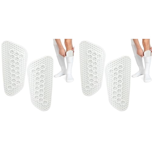 Proberos® 4PCS Silicone Shin Guards Adults Teens Pads Anti-Impact Honeycomb Construction