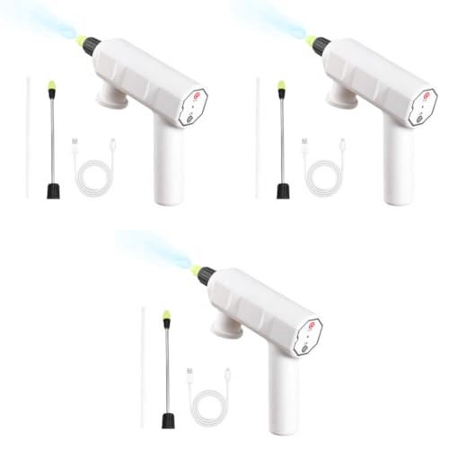 HASTHIP® Electric Sprayer for Plants with Metal Long Nozzle USB Rechargeable Handheld Smart Timer Without Bottle 3PCS