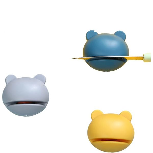 HASTHIP® 3PCS Frog-Shaped Manual Sharpener, Easy-Grip, Fast Sharpening, No Electricity Needed, for Kitchen and Scissors