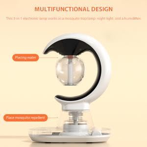 HANNEA Mosquito Repeller Lamp for Bedroom and Office featuring Humidifier and Night Light