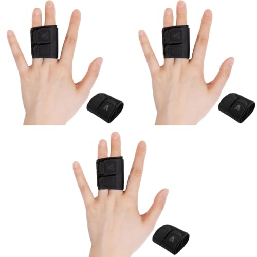 Proberos® Compression Band for Finger Dual Compression Sleeve Support Guards Brace Wraps for Basketball Volleyball Athletes Size M 3PCS