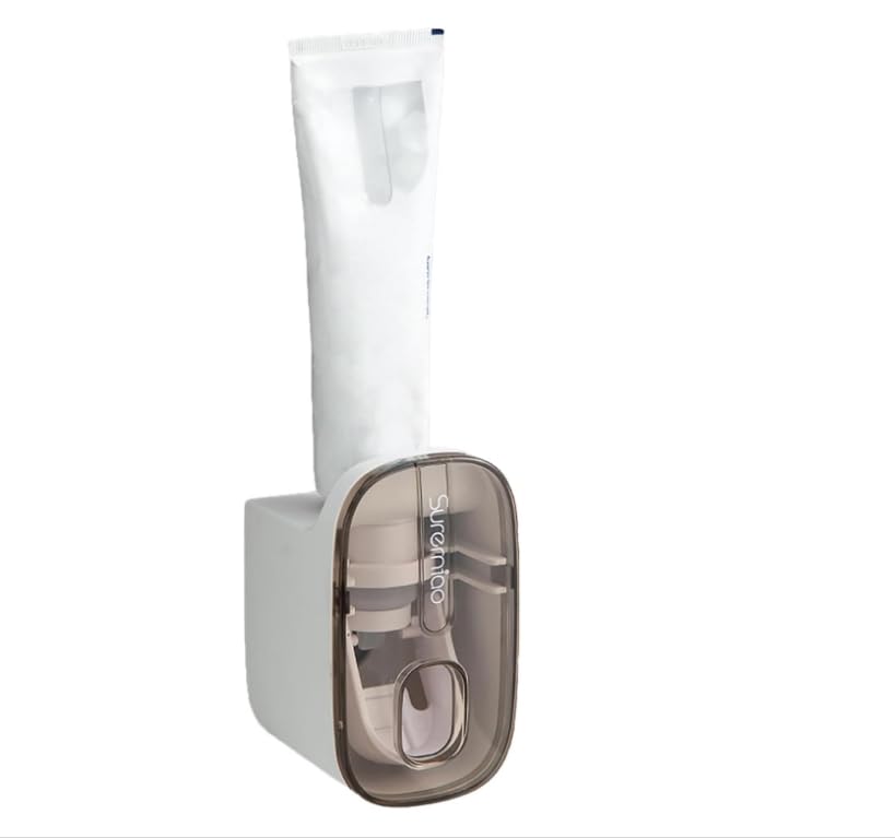 HASTHIP® Wall Mounted Toothbrush Holder