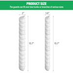 HASTHIP® 2Pcs Saplings Protector Plastic Tree Guards Tree Branch Protector 15.7 Inches Protector for Saplings Spiral Tube Wraps Saplings Guard Plastic Saplings Tree Guards