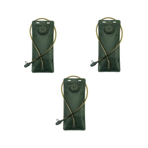 Proberos® 3L Foldable Hydration Bag with Straw Water Bladder BPA Free Leakproof Pack for Cycling Traveling Hiking Camping Treking 3 PCS