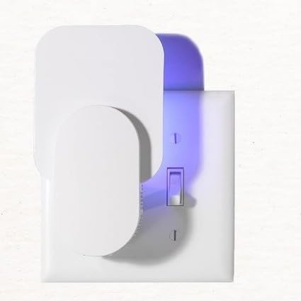 HASTHIP® Fly Trap Light 2 in 1 Fruit Fly Trap Light Purple Light UVA Attractant Light with 8Pcs Sticky Fly Trap Cards Pet Child Friendly Plug and Go Insect Trap Lamp for Mosquito, Moth, Fruit Flies
