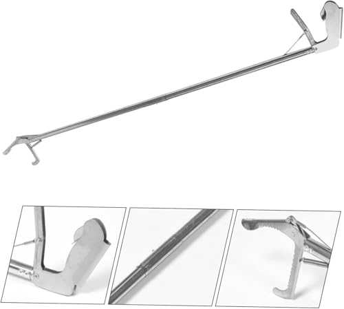Optifit® 100cm Easy to Squeeze and Grip Handle Grabber Reacher Tool for Litter Pick Trash, Claw Pick Up Assistaive Device for Elderly 3 PCS