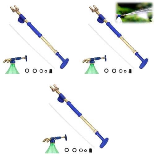 HASTHIP® Manual Garden Sprayer with Adjustable Nozzles Portable Push Pull Pump for Gardening Greenhouse Planting Bush Flower Suit for Most Bottles Without Bottle 2 PCS
