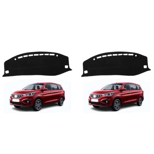 STHIRA® Compatible with Ertiga 2019-2024 Car Dashboard Protector Cover Silicone UV Protection Insulation Pad Anti-Slip Dustproof Scratch-Proof Protective 2PCS