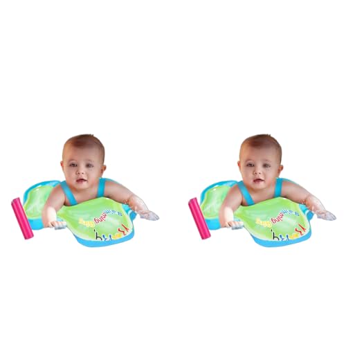 SNOWIE SOFT® Baby Floats for Swimming Pool Tube 12-36 Months Independent Double Layer PVC with Adjustable Safety Straps Outdoor Accessories 2 PCS