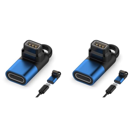 ZORBES® Type C Charger Adapter for Coros Pace 2 3 Pins Connector to Universal Type-C for Coros Pace 3 Apex Pro Apex 42mm 46mm 2 PCS