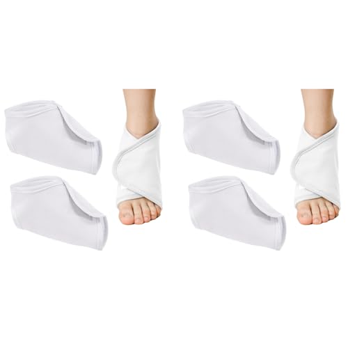 HANNEA® 4PCS Castor Oil Pack Wrap for Ankle Reusable for Feet Compress Women Men Support Plantar Fasciitis Relief