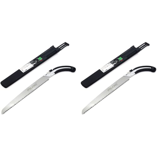 Optifit® Hand Saw Gardening Pruning Powered With Blade Protective Sleeve 13.7 Inches Sk5 Steel Densed Teeth Multi Purpose For Sawing Branches 2PCS