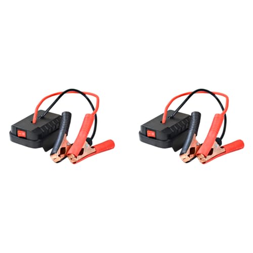 STHIRA® Compact Vehicle Jump Starter Secure 18-21V Power Adapter Converter Reliable Auto Battery Booster Inverter for Trucks RVs Outdoor Trips 2PCS