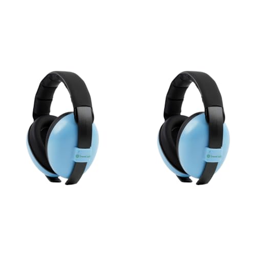SNOWIE SOFT® Noise Cancellation Ear Muffs for Kids Baby Toddler Noise Reduction 0-3 Years Old Flight Sleep Travel Blue 2 PCS