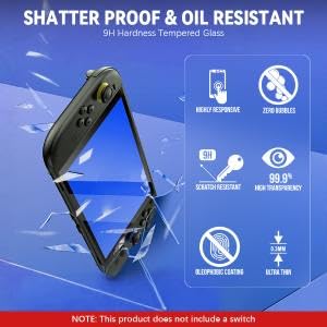 ZORBES Tempered Glass Screen Protector for Nintendo Switch 2 with 7.9 in Coverage | 3 Pack Bubble Free and Scratch Resistant Guard