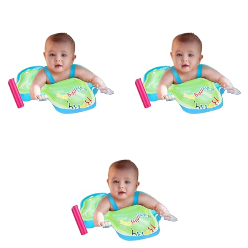 SNOWIE SOFT® Baby Floats for Swimming Pool, Swimming Tube for 12-36 Months, Independent Double Layer PVC with Adjustable Safety Straps Outdoor Accessories 3 PCS