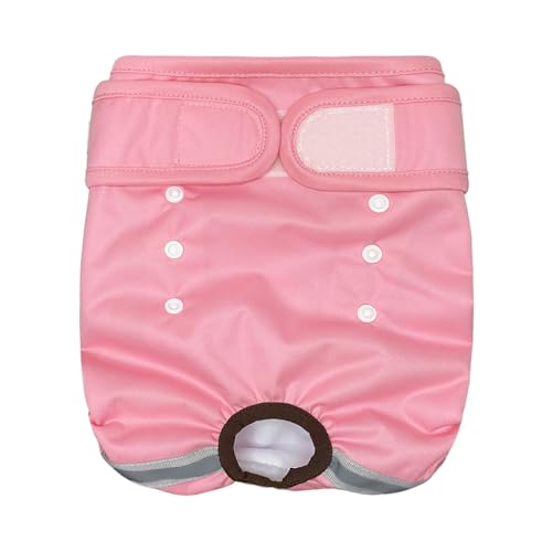 Qpets® Female Dog Diaper Dog Use Diaper with Reflective Design Adjustable Female Dog Diaper Water Absorbption Leakproof Dog Diaper for Female Dog, Aging Dog, For Waist Range, M