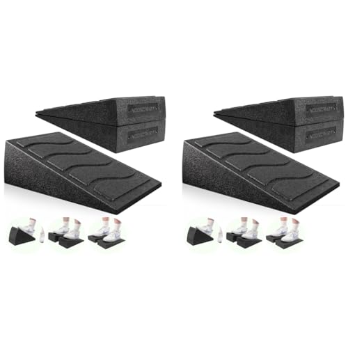 Proberos® Squat Wedge Adjustable Slant Board for Squats and Calf Stretching Non-Slip Yoga Blocks Durable EPP Exercise Equipment Strength Training Versatile Fitness Accessories 2 PCS