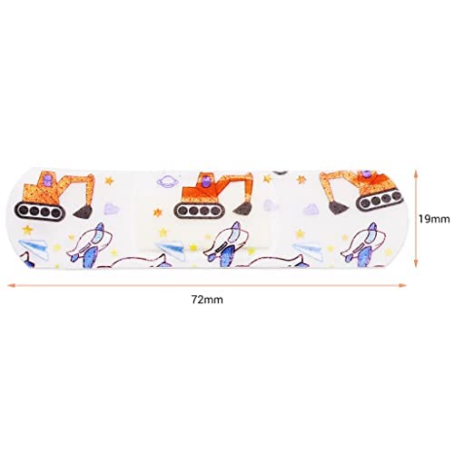 HANNEA Band Aid for Kids with Waterproof Breathable Design 120 Pcs | Cute Cartoon Prints