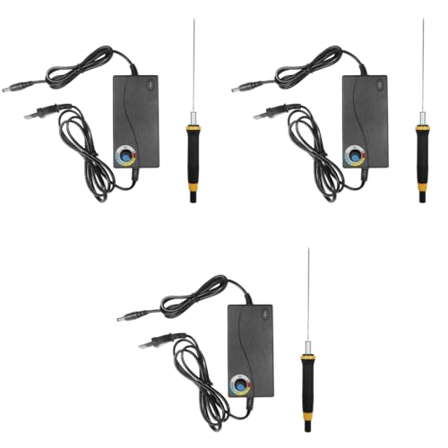 Serplex® Hot Wire Foam Cutter 36W Fast Heating Plug-in Engraving Pen with Anti Slip Handle Adjustable Temperature Electric Cutting Tool 3 PCS