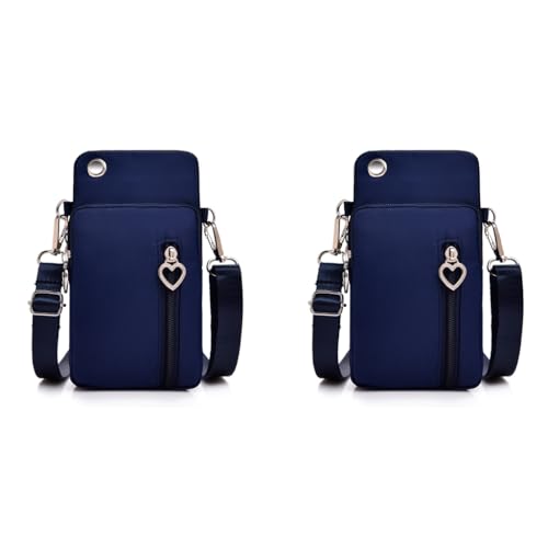 PALAY® Small Crossbody Wallet Phone Bag for Women Mini Shoulder Handbag with Credit Card Slots Large Cell Pouch 2PCS