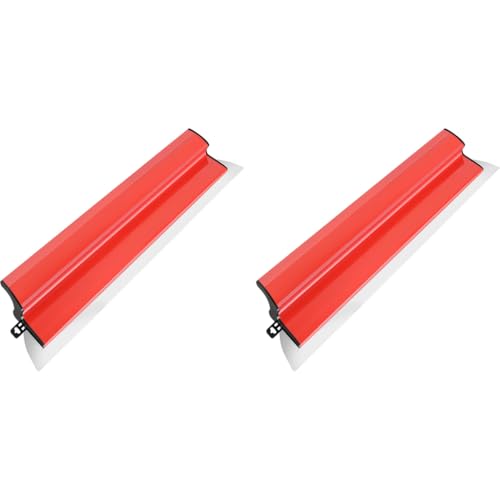 Serplex® 23.62 Inch 60CM Skimming Blade Stainless Steel Trowel Drywall Smoothing Spatula Plastering for Large Working Area Wall Decoration Construction Tool 2 PCS