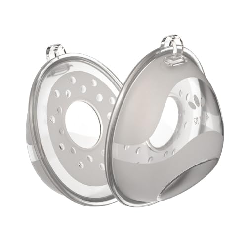 SNOWIE SOFT® 2Pcs Breastfeeding Milk Collectors Transparent Breast Shells with Scale Leakingproof Silicone Breast Shell