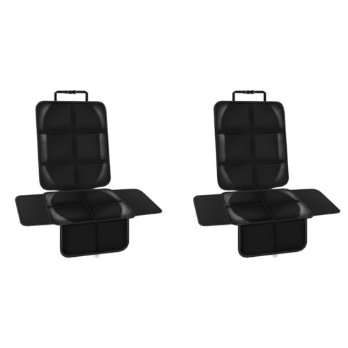 STHIRA® Car Seat Cover Protector Anti Slip Waterproof Liner for Baby and Toddler 3 Side Storage Pouches Durable Easy to Clean Cushion Universal Fit 2PCS