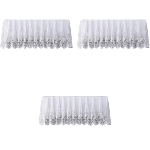 HASTHIP® Dust Cover for Air Conditioner Floral Lace 1-1.5p Split Full Coverage Inner AC Dust Proof Even Airflow Distribution Hand Washable Reusable 3 PCS