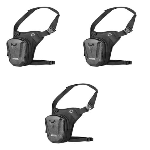 Optifit® Thigh Bag for Bikers Waist Waterproof Large Capacity EVA Tactical Multi Function Outdoor Sports Leg Riding Hiking Climbing 3 PCS
