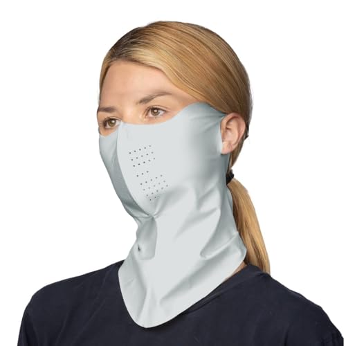 SANNIDHI® Face Mask Cover with Neck Gaiter UPF 50+ Breathable Ice Silk Nylon Face Mask Cover with Neck Sun Shield Coverage Washable Face Mask Cover Outdoor Face Mask Cover for Men Women