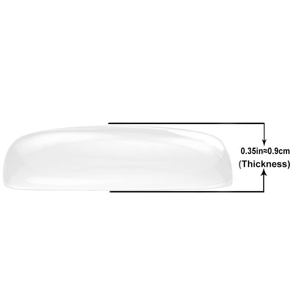 ZIBUYU Door Stopper for Home featuring Thick Square Clear Rubber Gel Bumpers 18PCS