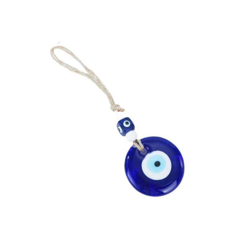 ZIBUYU Evil Eye Car Hanging Ornament for Cars Homes and Offices with Blue Beads | Protective Charm and Decorative Accessory