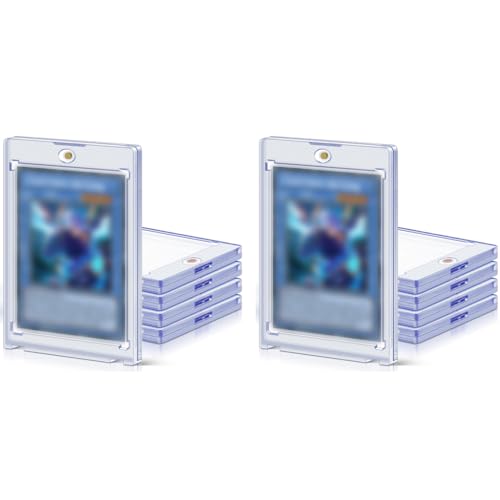 PATPAT® 10PCS Card Holders for Trading Cards 35 pt Hard Sleeves Case Fit for MTG Standard Sports Baseball Cards Toploaders