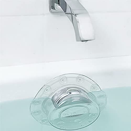 HASTHIP® Overflow Drain Cover for Tub, Drain Block, Water Stopper Plug, Bath Essentials for Women, Suction Cup Seal, Best Gifts for Mom, Spa & Bath Accessories, 4