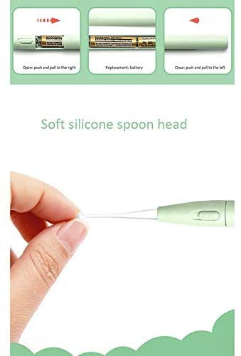 MAYCREATE® 3Pcs Ear Cleaner Kit With Metal Storage Box, Earwax Spoon Digger & Tweezers, LED Light Ear Picking Tools Kit for Adults and Kids Ears Cleaning(Batteries Included)