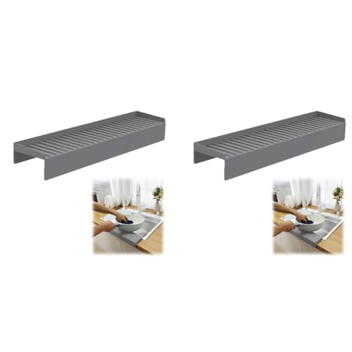 HASTHIP® Sink Splash Guard Kitchen Water Multifunction Dry Wet Separation Strip 4x20 inches 2PCS