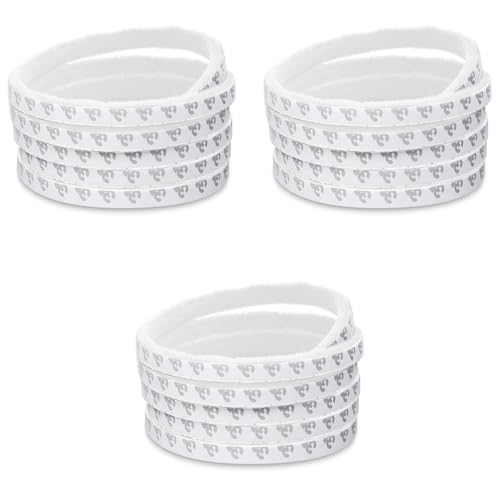 HASTHIP® Wood 10 Meters Door Sealing Strip Bottom Soundproof Window Windproof Dustproof Self Adhesive Sliding Seal White 3PCS